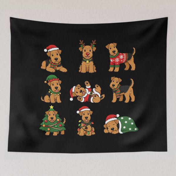 Item preview, Funny Airedale Terrier Dog Christmas Holiday Xmas Mom Dad designed and sold by rafaeltto.