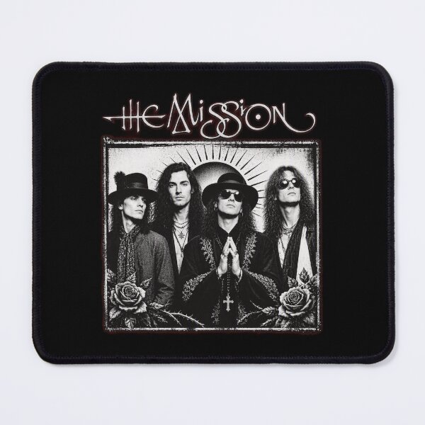 Item preview, The Mission Band Gothic Rock Portrait T-Shirt-49 designed and sold by SusanArlene.