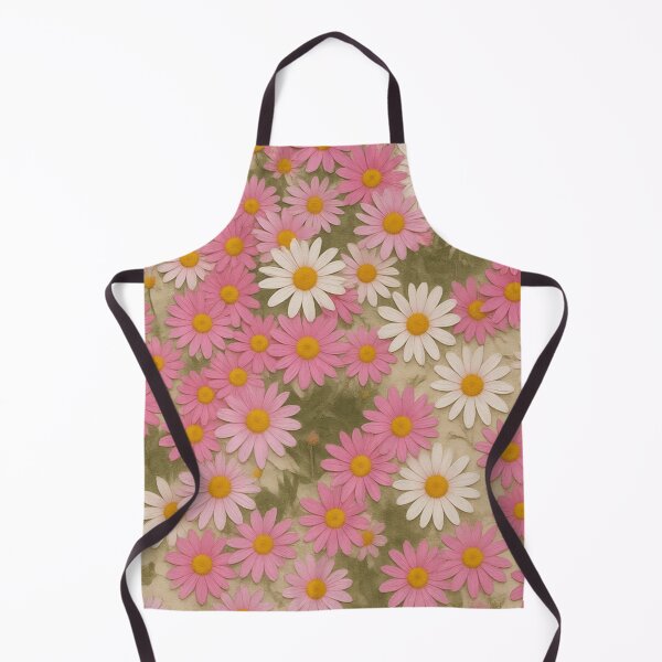 Item preview, Soft Pastel Pink Daisy Floral Seamless Pattern Aesthetic Art designed and sold by Fine-Arts-Lab.