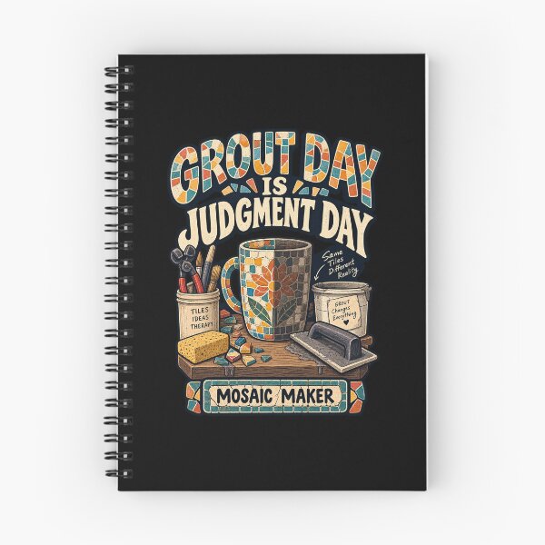 Artikelvorschau, Grout Day Is Judgment Day - Funny Mosaic Maker Gift entworfen und verkauft von MOTIFOLK.