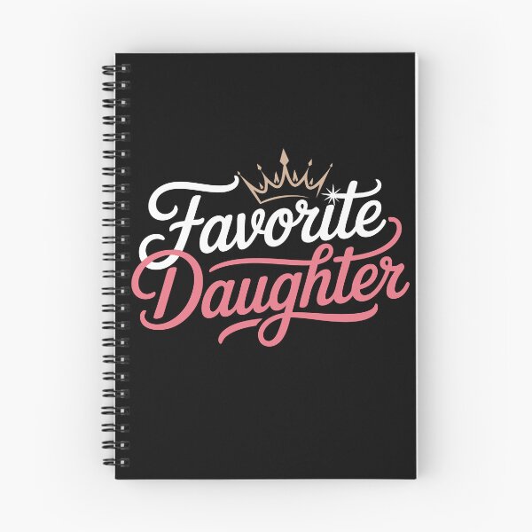 Item preview, Favorite Daughter Crown Pink Ribbon Funny Typography designed and sold by TRTrendyHouse.