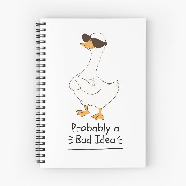 Item preview, Probably a Bad Idea Cool Duck Design designed and sold by FlareCraftStudio.