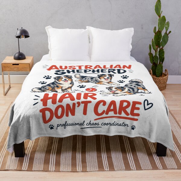 Item preview, Australian Shepherd Hair Don't Care Funny Aussie Lover designed and sold by andre-hollow.
