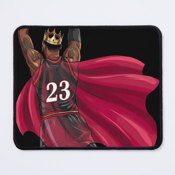 Item preview, King #23 Superhero Basketball Flying Dunk Fan Art designed and sold by InGame Basketball.