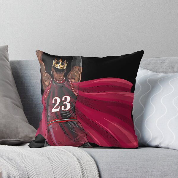 Item preview, King #23 Superhero Basketball Flying Dunk Fan Art designed and sold by InGame Basketball.
