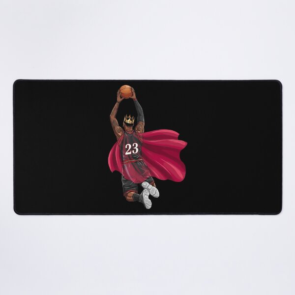 Item preview, King #23 Superhero Basketball Flying Dunk Fan Art designed and sold by InGame Basketball.