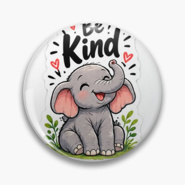 Item preview, Be Kind Elephant – Cute Positive Message Sticker designed and sold by rakesh design studio .
