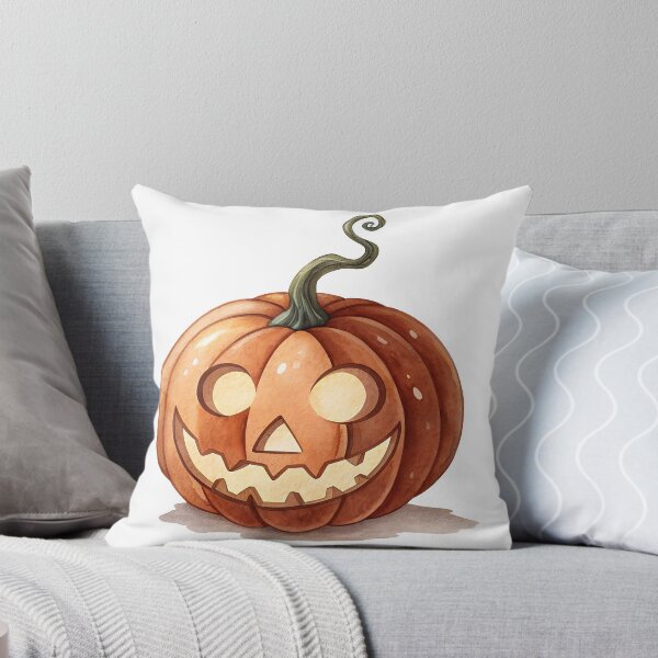 Item preview, Watercolor Classic Halloween Jack o Lantern Pumpkin designed and sold by AlinaMel.