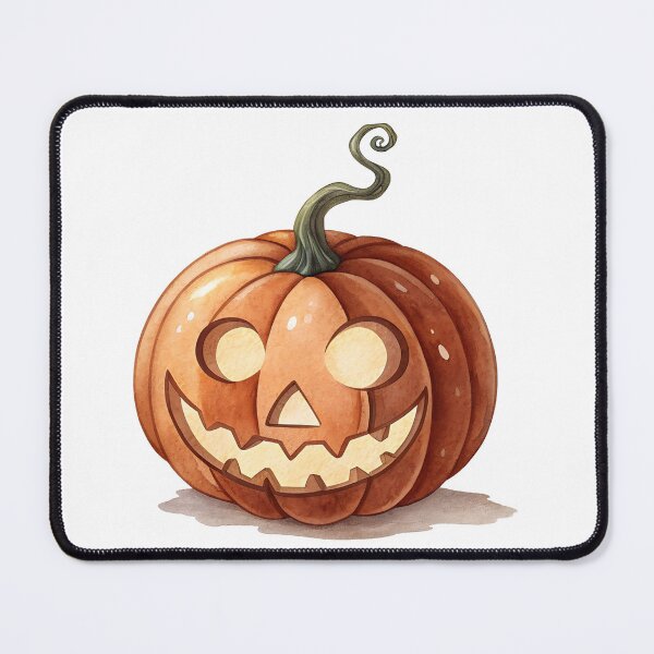 Item preview, Watercolor Classic Halloween Jack o Lantern Pumpkin designed and sold by AlinaMel.