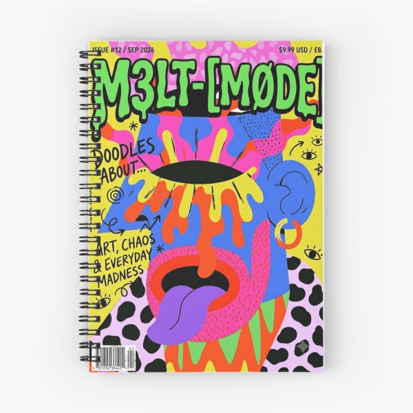 Item preview, M3LT‑F4C3 CH40S‑DR1P: The Surreal Melt Icon Running Full Madness‑Lore Voltage designed and sold by Print Fiction.