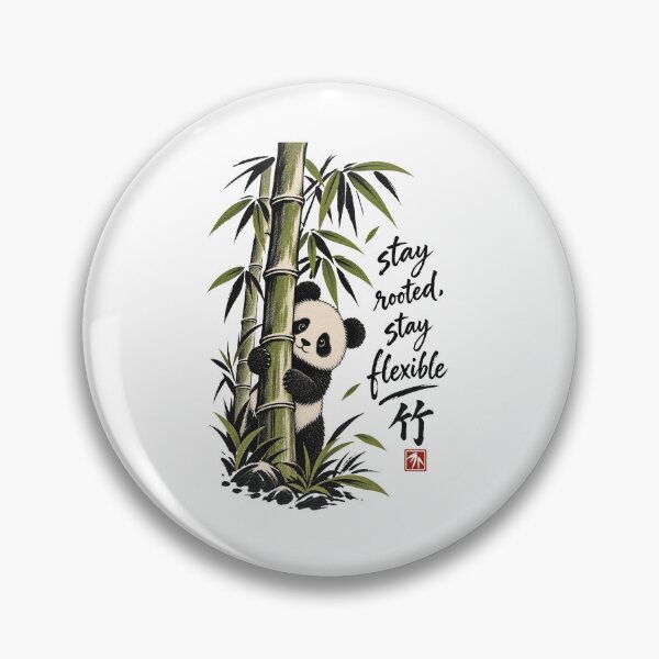 Item preview, Stay Rooted Stay Flexible Panda designed and sold by tollaru.
