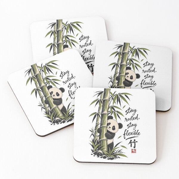 Item preview, Stay Rooted Stay Flexible Panda designed and sold by tollaru.