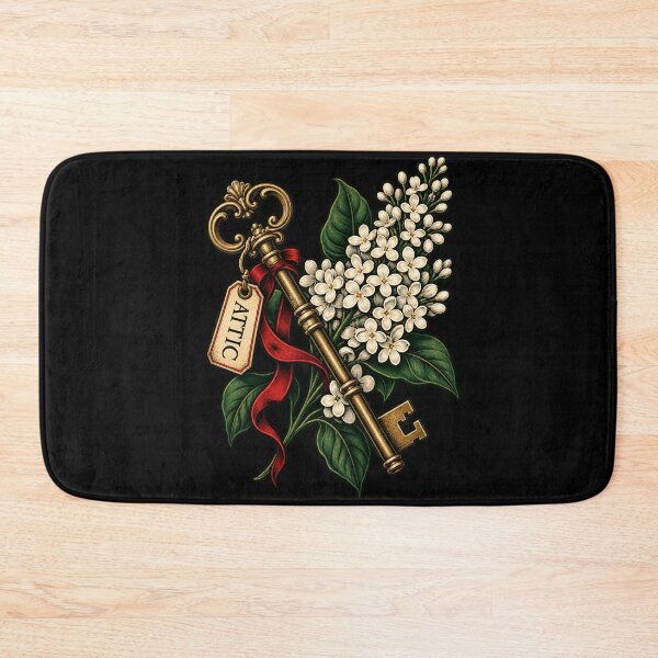 Item preview, Dorian Gray Attic Key with White Lilacs designed and sold by Fenay Designs.