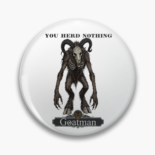 Item preview, Goatman beware the backroads designed and sold by Hexcellent Designs.