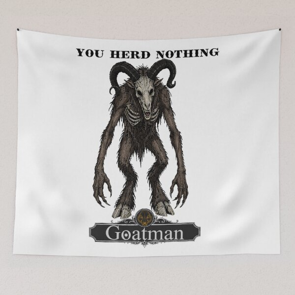 Item preview, Goatman beware the backroads designed and sold by Hexcellent Designs.