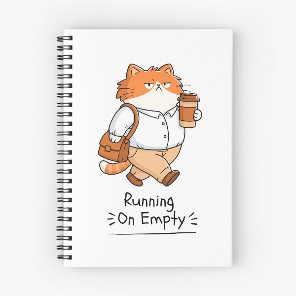 Item preview, Running On Empty Tired Cat Design designed and sold by FlareCraftStudio.