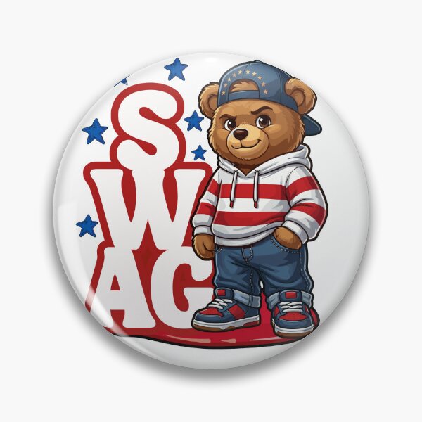 Item preview, Swag - teddy bear dress up in street wear  designed and sold by She - artist creations .