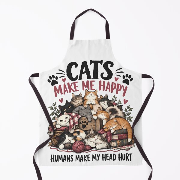 Item preview, Cats Make Me Happy, Humans Make My Head Hurt designed and sold by andre-hollow.
