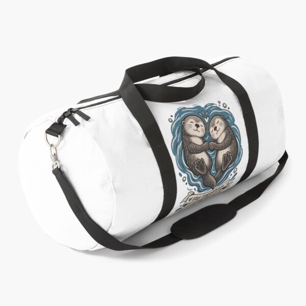 Item preview, Stay Together Float Together Otters designed and sold by tollaru.
