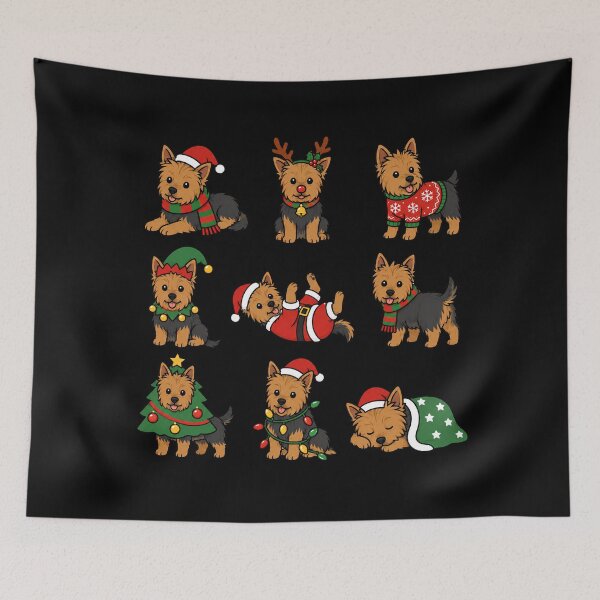 Item preview, Funny Australian Terrier Dog Christmas Holiday Xmas Mom Dad designed and sold by rafaeltto.