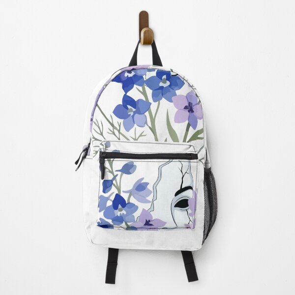 Item preview, Floral Face Blue and Lavender Botanical Design designed and sold by GoldenSparkleShop.