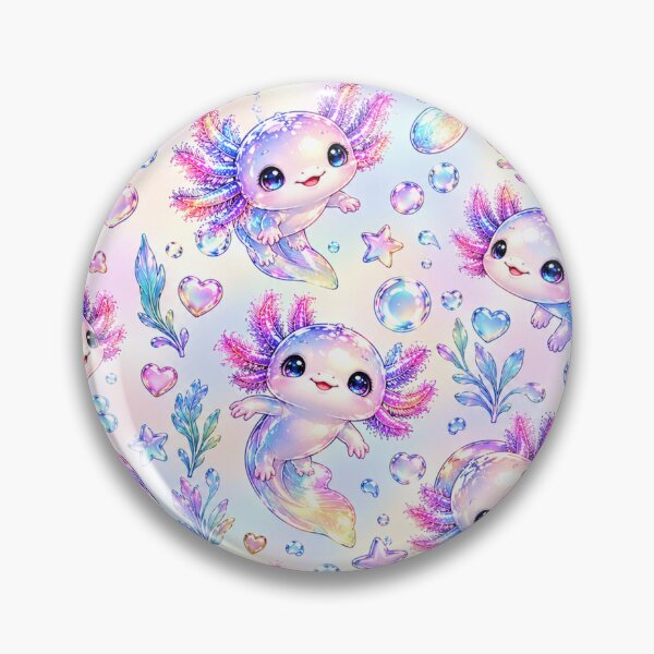 Item preview, Iridescent Metallic Axolotls designed and sold by Axokris.