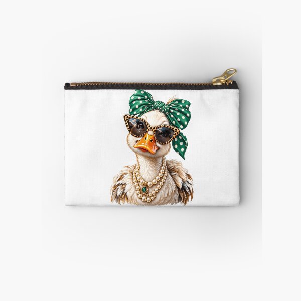 Item preview, Glam Mallard Duck Leopard Sunglasses Polka Dot Bandana Funny Duck Lover designed and sold by Rtcraftani.