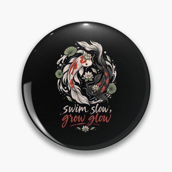Item preview, Swim Slow Grow Glow Koi Fish designed and sold by tollaru.