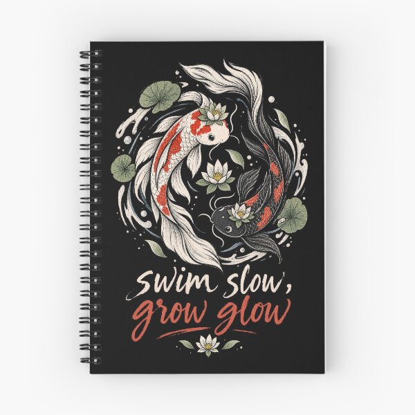 Item preview, Swim Slow Grow Glow Koi Fish designed and sold by tollaru.