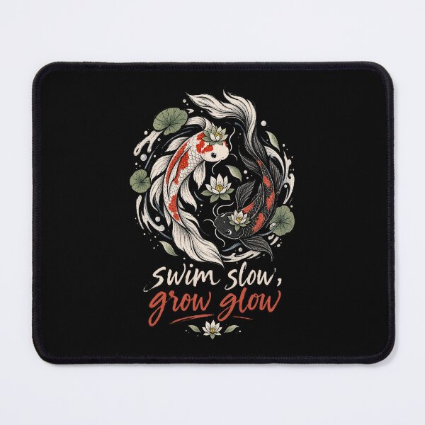 Item preview, Swim Slow Grow Glow Koi Fish designed and sold by tollaru.