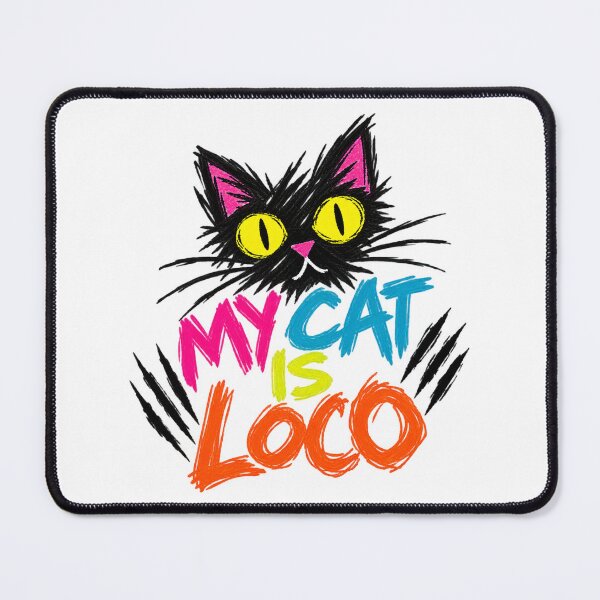 Item preview, My Cat Is Loco – Crazy Colorful Graffiti Cat designed and sold by UrbanStatic.