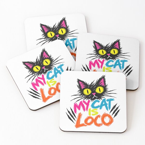 Item preview, My Cat Is Loco – Crazy Colorful Graffiti Cat designed and sold by UrbanStatic.