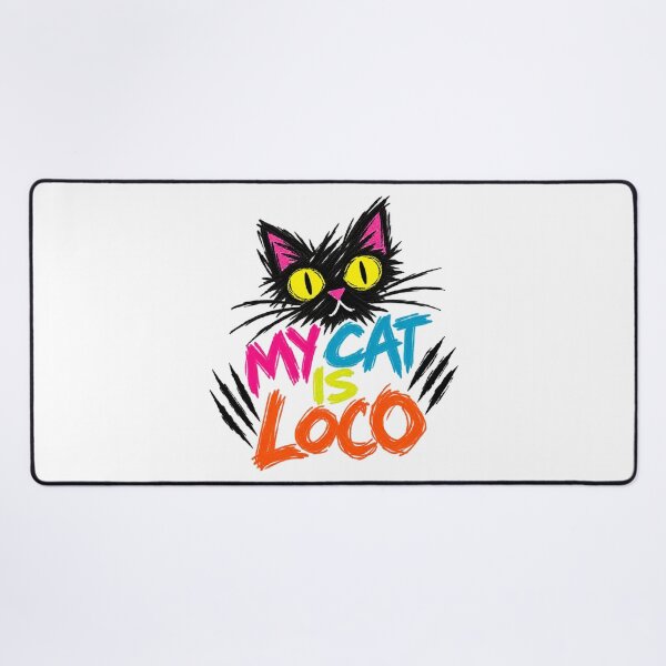 Item preview, My Cat Is Loco – Crazy Colorful Graffiti Cat designed and sold by UrbanStatic.
