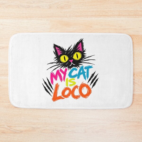 Item preview, My Cat Is Loco – Crazy Colorful Graffiti Cat designed and sold by UrbanStatic.