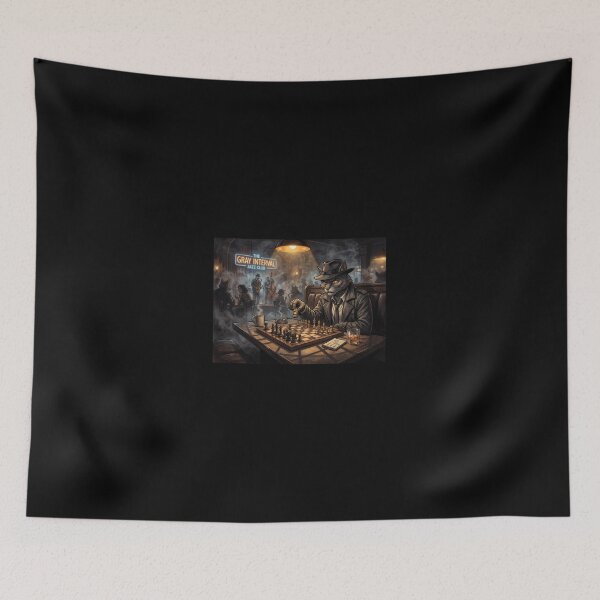 Item preview, The Gray Interval - Detective Cat Chess Noir designed and sold by ThegrayInterval.