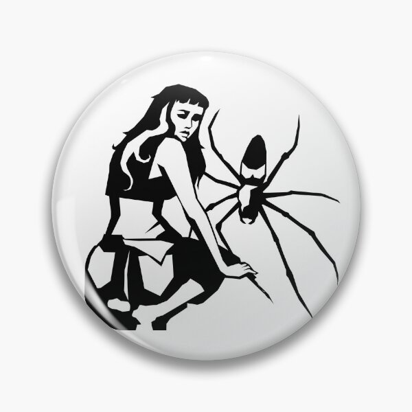 Item preview, Woman with spider linocut print look designed and sold by Cheeshka.