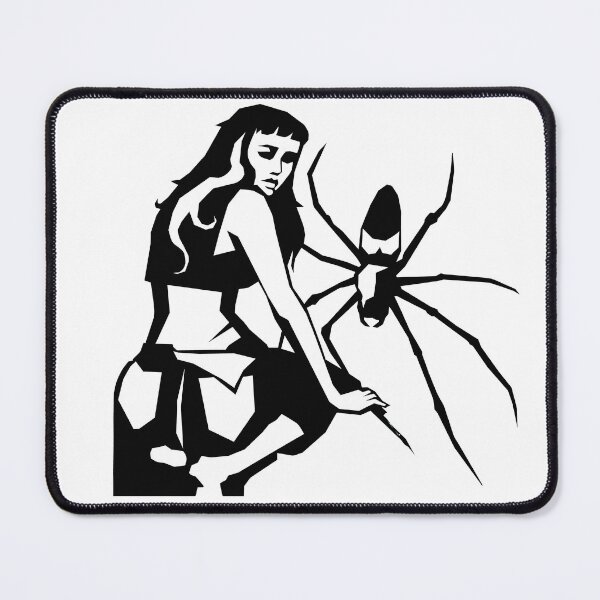 Item preview, Woman with spider linocut print look designed and sold by Cheeshka.