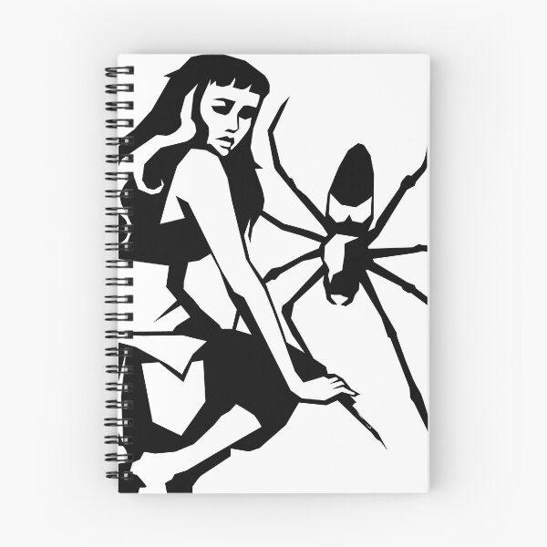 Item preview, Woman with spider linocut print look designed and sold by Cheeshka.