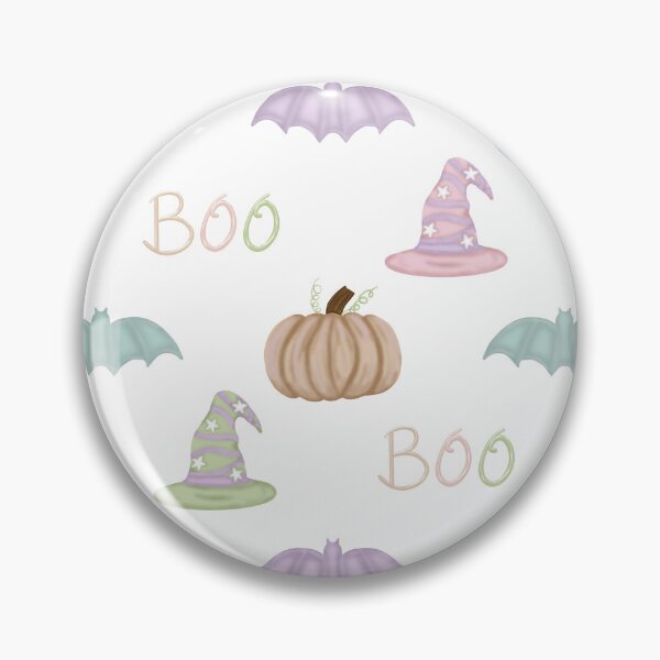 Item preview, Pastel Halloween Collection with Witches Hats, Pumpkins and Bats designed and sold by Purposely Designed.