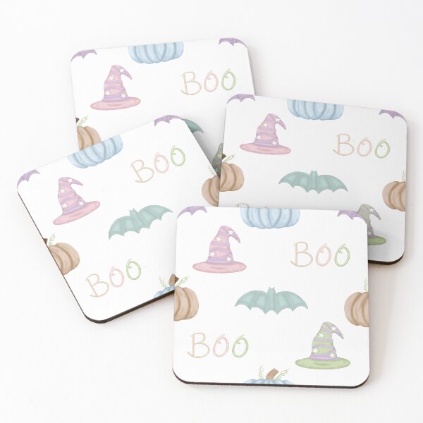 Item preview, Pastel Halloween Collection with Witches Hats, Pumpkins and Bats designed and sold by Purposely Designed.