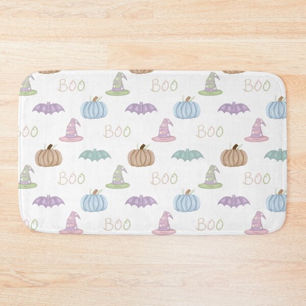 Item preview, Pastel Halloween Collection with Witches Hats, Pumpkins and Bats designed and sold by Purposely Designed.
