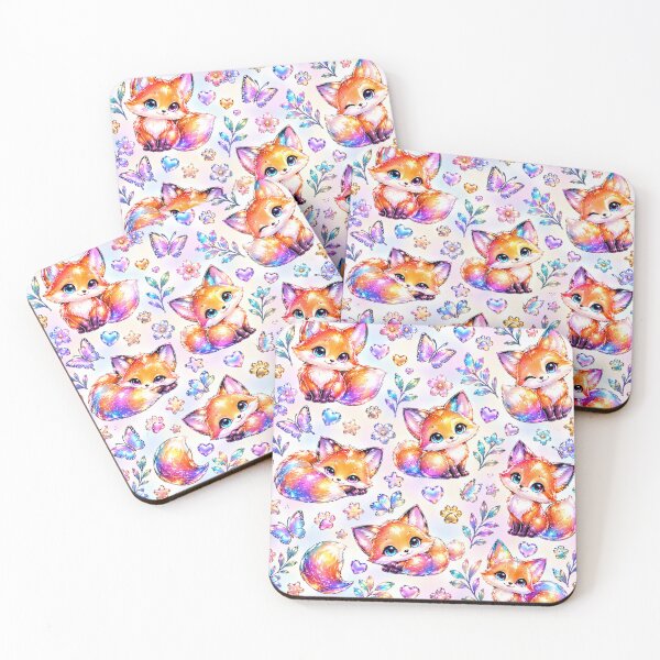 Item preview, Iridescent Metallic Foxes designed and sold by Axokris.