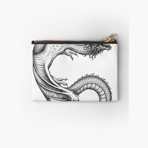 Item preview, Eastern Serpentine Dragon - Oriental Style Ink Illustration  designed and sold by DragonSerpent Ink.