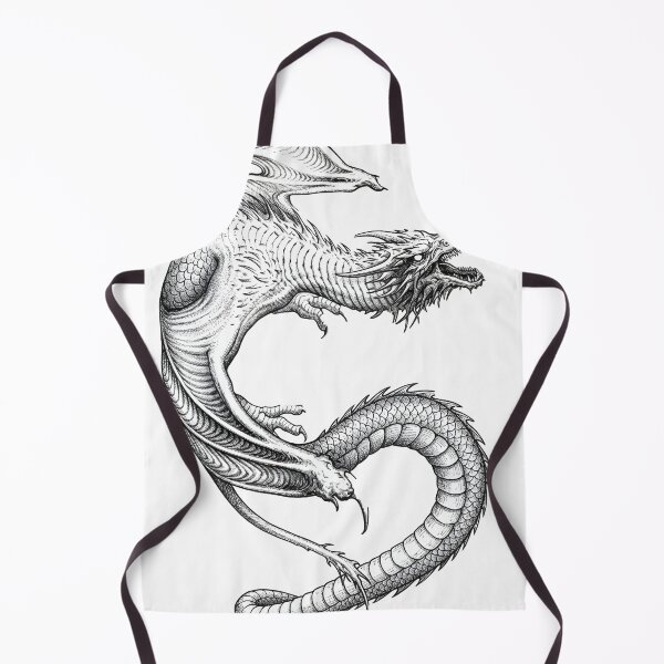 Item preview, Eastern Serpentine Dragon - Oriental Style Ink Illustration designed and sold by DragonSerpent Ink.