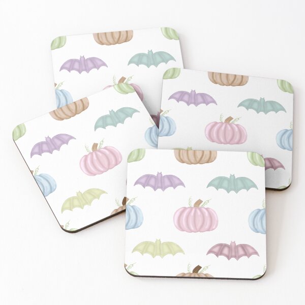 Item preview, Pastel Halloween Collection with Pumpkins and Bats designed and sold by Purposely Designed.