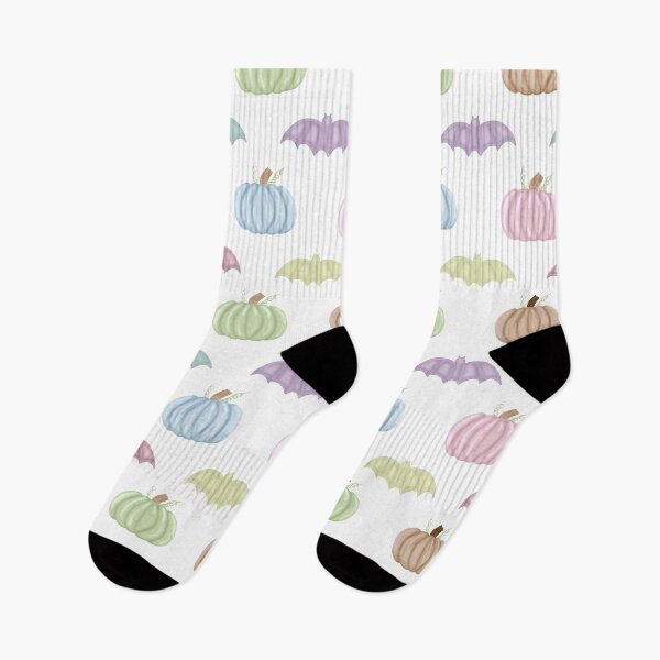 Item preview, Pastel Halloween Collection with Pumpkins and Bats designed and sold by Purposely Designed.