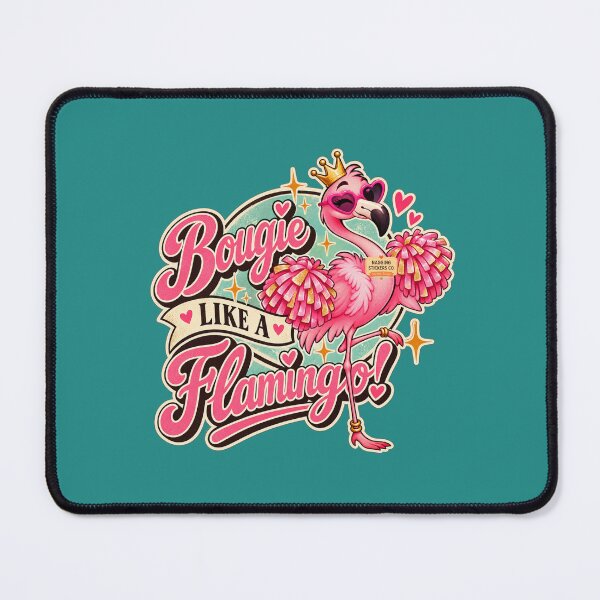 Item preview, BOUGIE LIKE A FLAMINGO! BY NAGGINGSTICKERSCO. BOUGIE LIKE FIFI! PINK FLAMINGO! COLLECTION | GREEN Edition | No.01 designed and sold by LaMaisonOfMY.