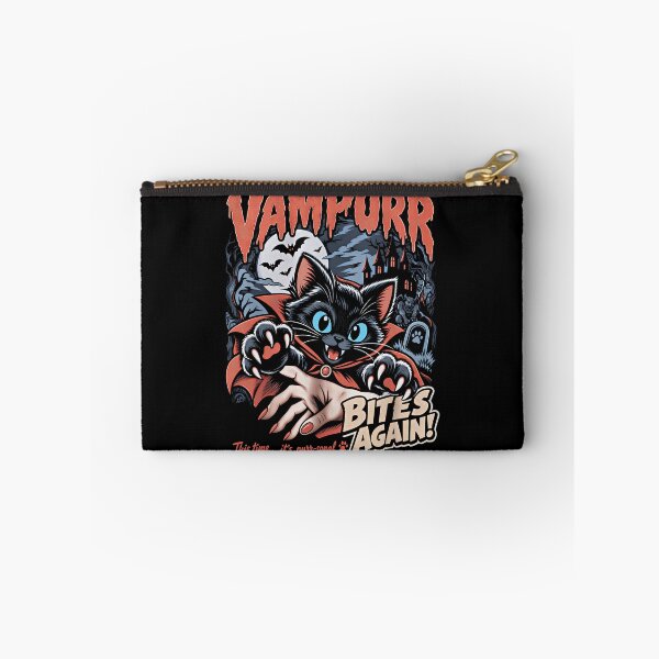 Item preview, Vampurr Bites Again Halloween Vampire Cat Lovers  designed and sold by gear-posters.