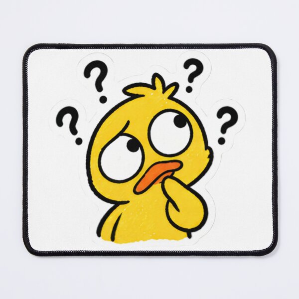 Item preview, Confused Duck - Funny Question Mark Meme designed and sold by Duck lovers.