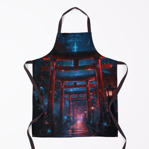 Item preview, Cyberpunk Kyoto - Neon Rainy Alley & Futuristic Pagoda designed and sold by vekotpu.